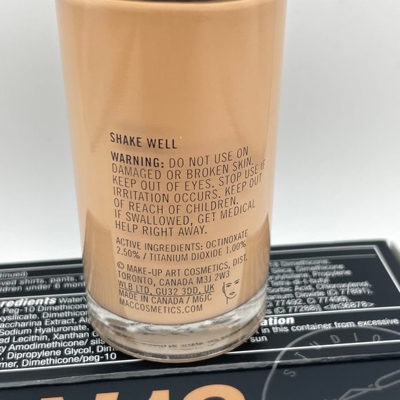 Mac Studio Fix Fluid SPF 15 NW18 New In‎ Box Never Used - Picture 8 of 9